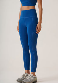 Reflective High Performance Leggings- Slim Fit - Dodger Blue