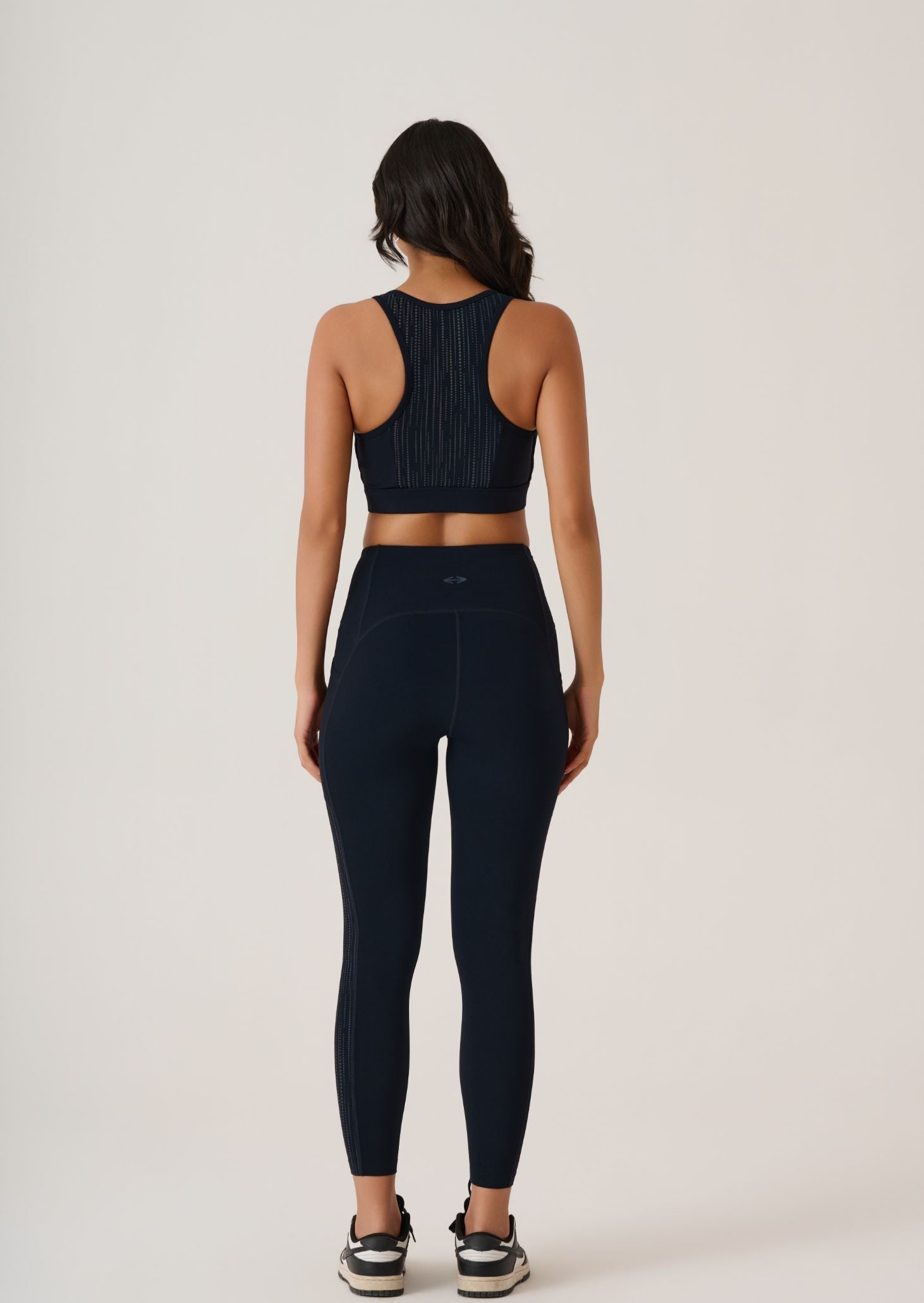 Reflective High Impact Sports Bra - Black