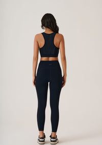 Reflective High Impact Sports Bra - Black