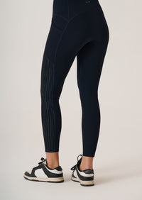 Reflective High Performance Leggings- Slim Fit - Jet Black