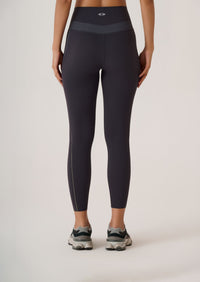 Bonded Anti-Roll Waistband Leggings - Slim Fit - Jet Black