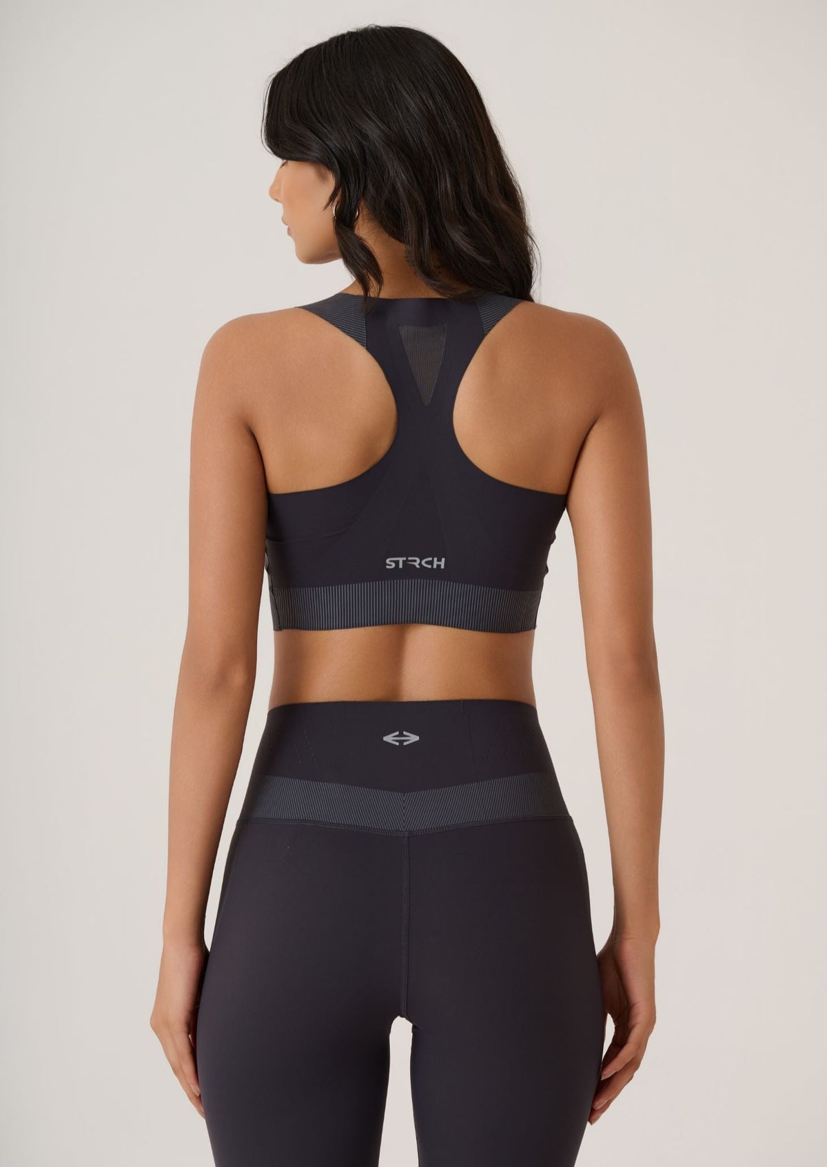 Bonded Anti-Roll Waistband Leggings - Slim Fit - Jet Black