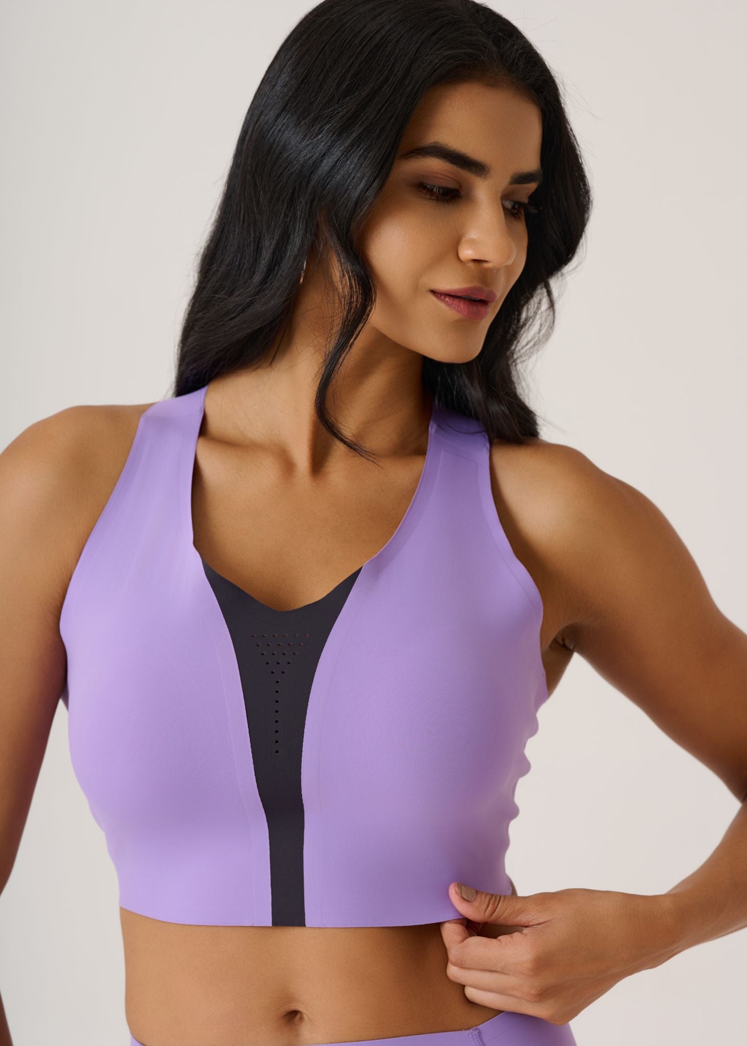CoreActive Bonded Sports Bra-Very Peri