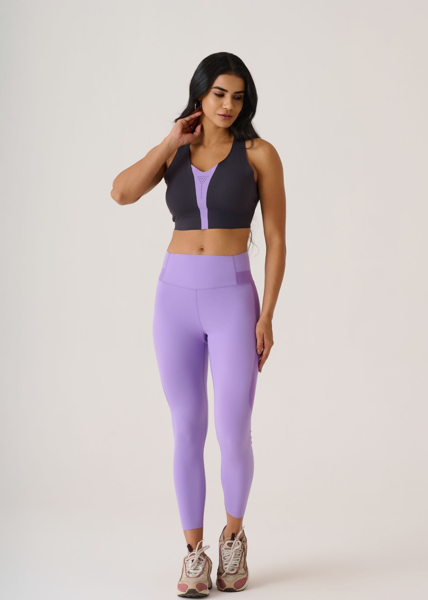 CoreActive Bonded Sports Bra-Jet Black