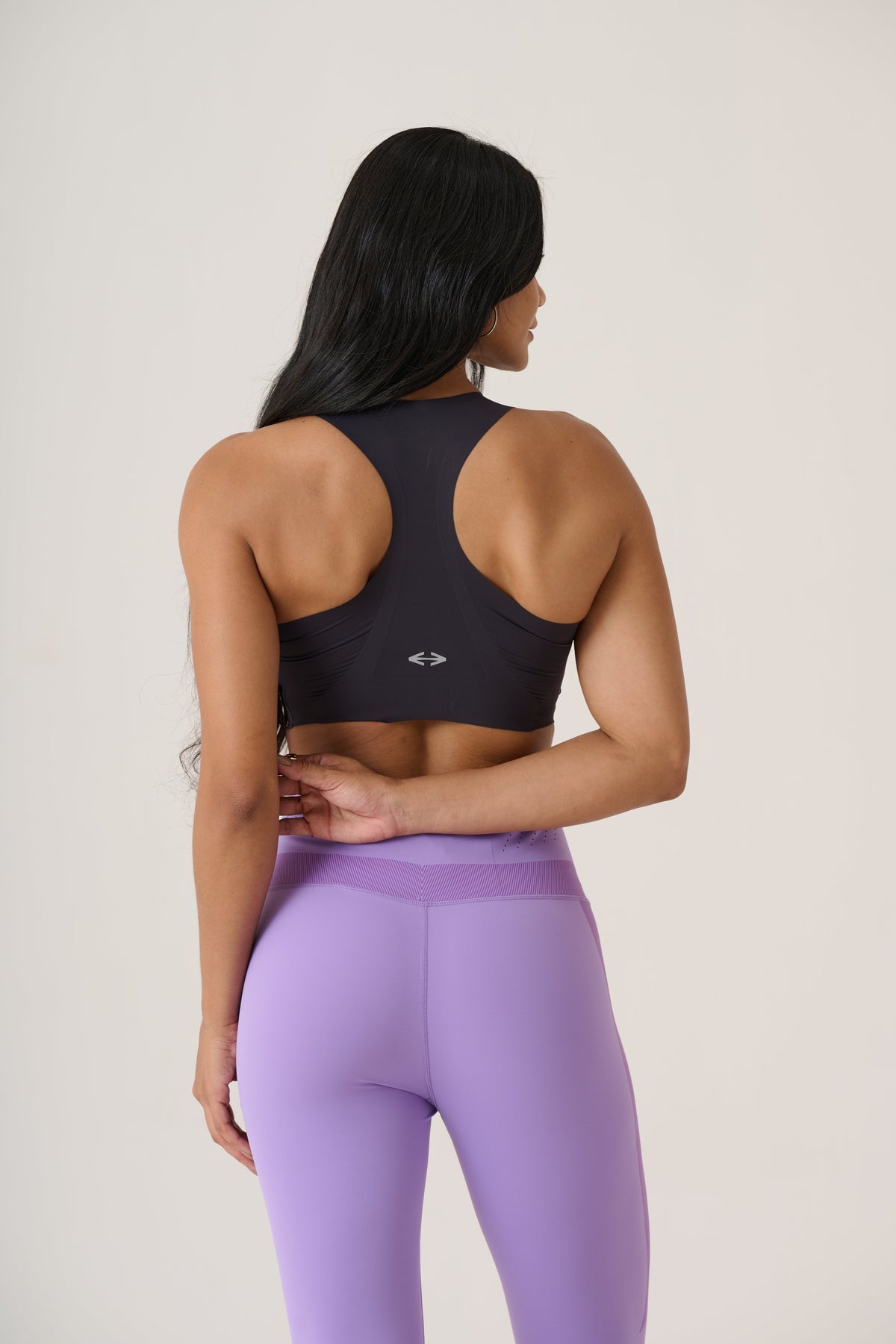 CoreActive Bonded Sports Bra-Jet Black