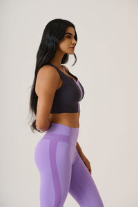 CoreActive Bonded Sports Bra-Jet Black