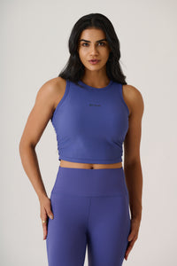 PlayCore Ribbed Tank-Skipper Blue