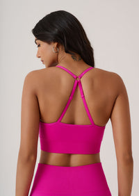 Ultimate Yoga Studio Sports Bra - Hot Pink