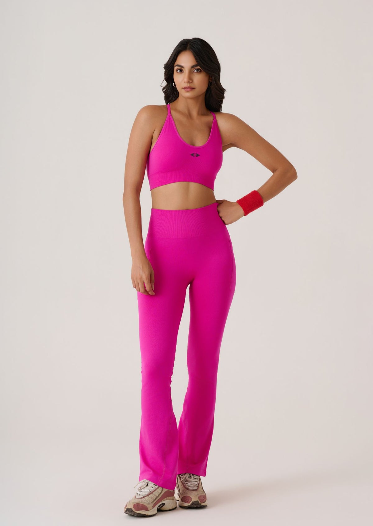 Ultimate Yoga Studio Sports Bra - Hot Pink