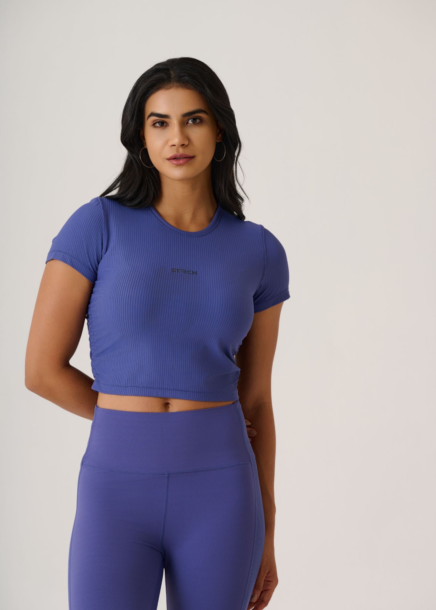 PlayCore Ribbed Tee-Skipper Blue