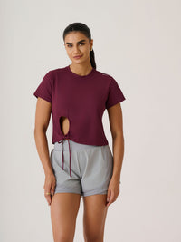Play Core Gym Tee - MulberryWine