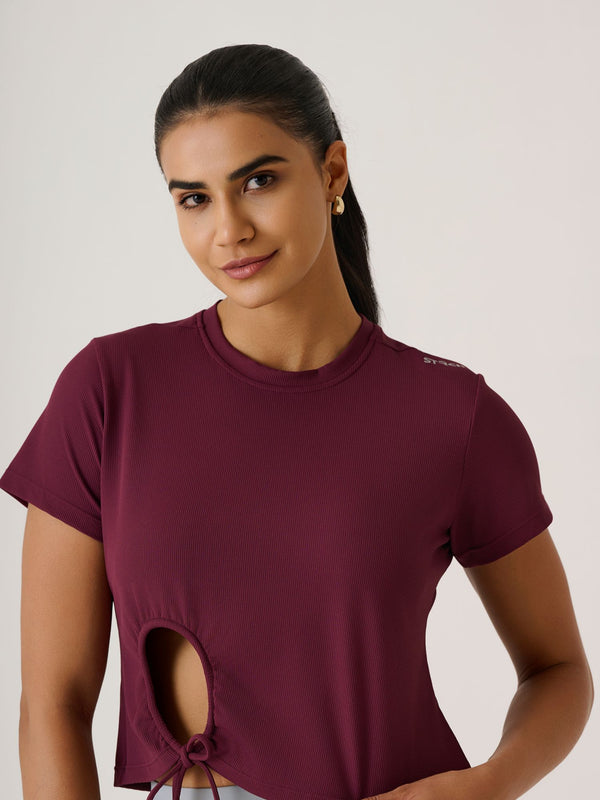 Play Core Gym Tee - MulberryWine