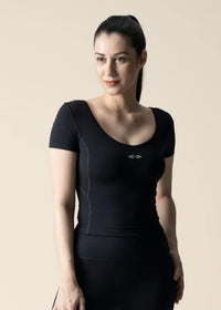 Strch Flex Crop Top - Black