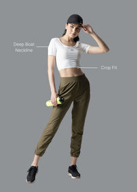 Everyday basic crop top - White - 2