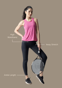 Women Slim Fit Leggings - Black - 3