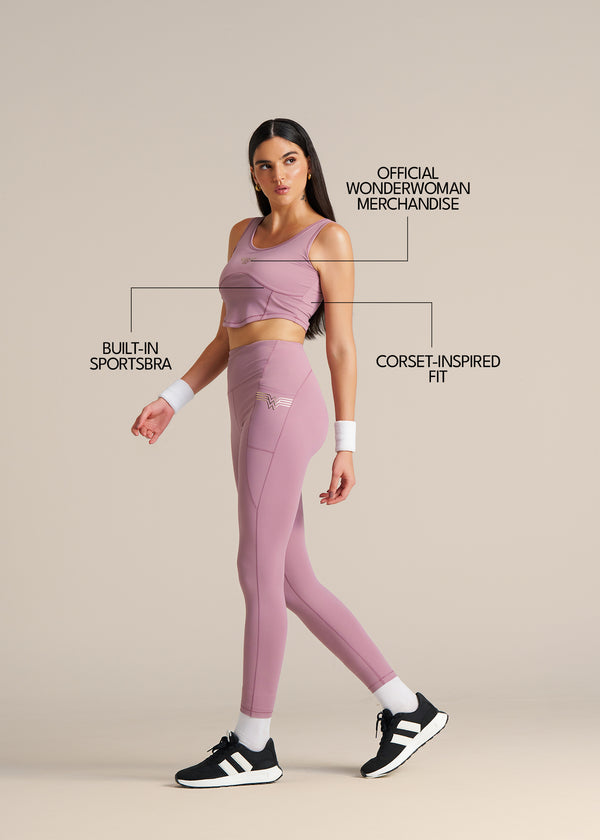 WonderForce Crop Top - Dusky Orchid - 3