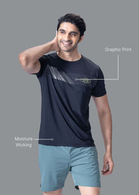 Men Slim Fit Tshirt Black - 2