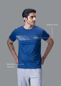 Men Slim Fit Tshirt Navy Blue - 2
