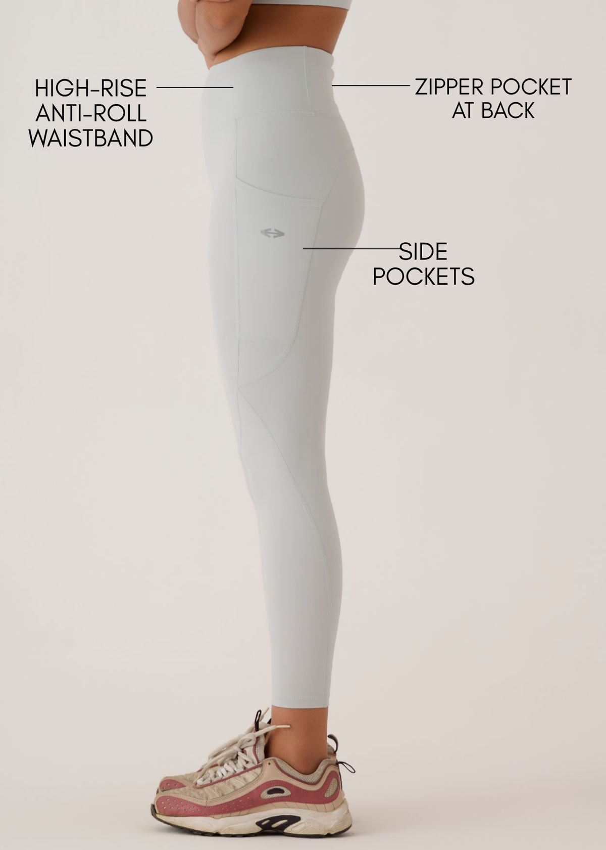 Reflective CoreActive Leggings- Slim Fit - Grey