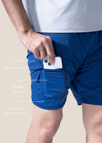 ProStrch Liner Training Shorts - Navy Blue - 3