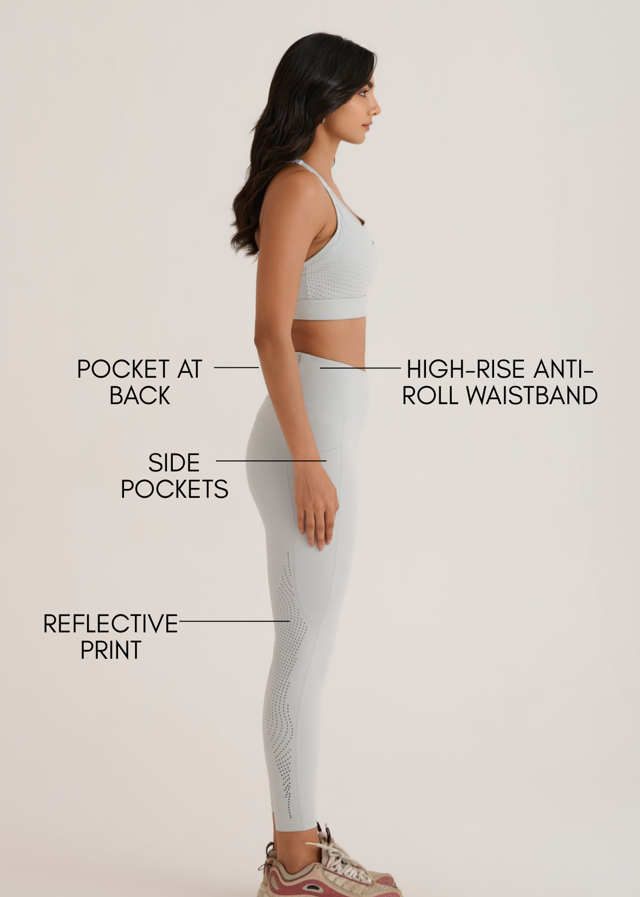 Functional CoreActive Leggings - Slim Fit - Grey