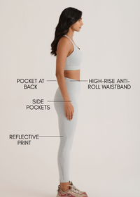 Functional CoreActive Leggings - Slim Fit - Grey