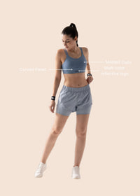 Low Impact medium coverage sports bra - Glacier Lake - 3