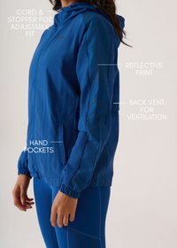 Reflective Athlete Jacket-Dodger Blue