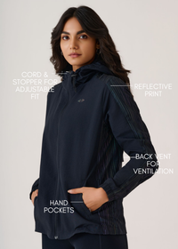 Reflective Athlete Jacket - Jet Black