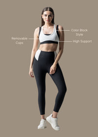 Women High Support Training Bra - Black - 3