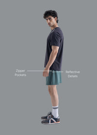 Men Quick Dry Workout Shorts Balsam Green - 2