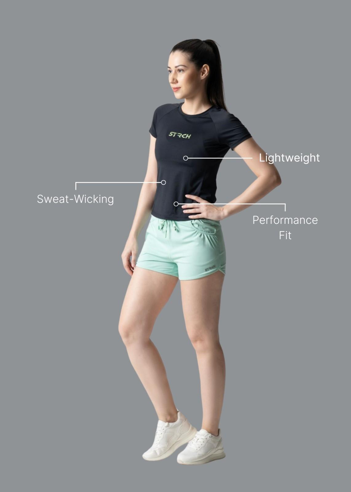 Women Running T Shirt - Black - 2