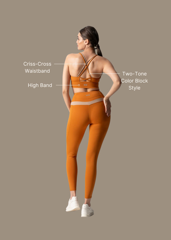 Women High Support Sports Bra - Caramel - 3