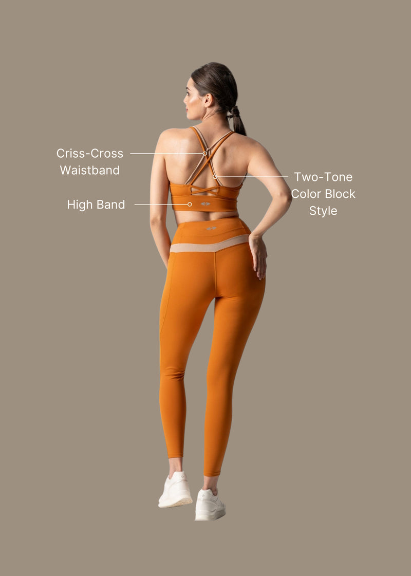 DoubleUp High support sports bra - Caramel
