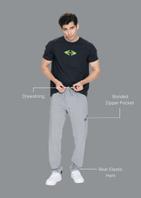 Men Flex Track Pant Grey - 2