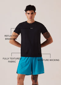Men Pro Fit Gym T-Shirt - Jet Black - 3