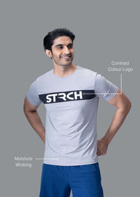 Men Athletic Tee Grey - 2