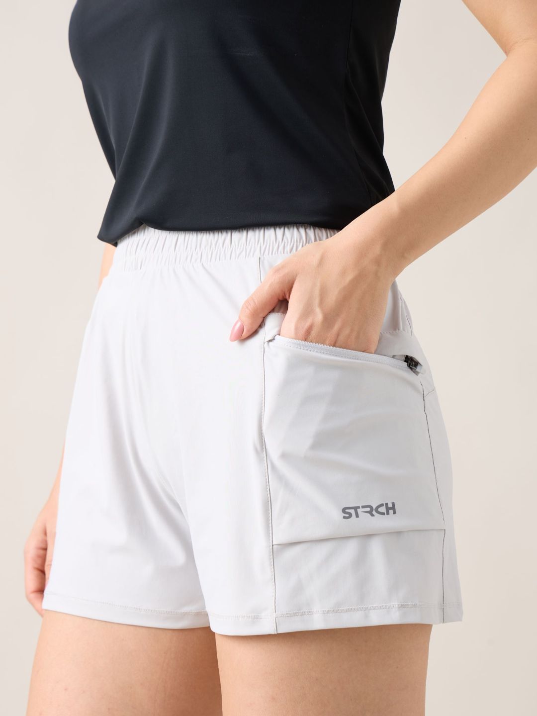 Women Sprint Shorts - Grey