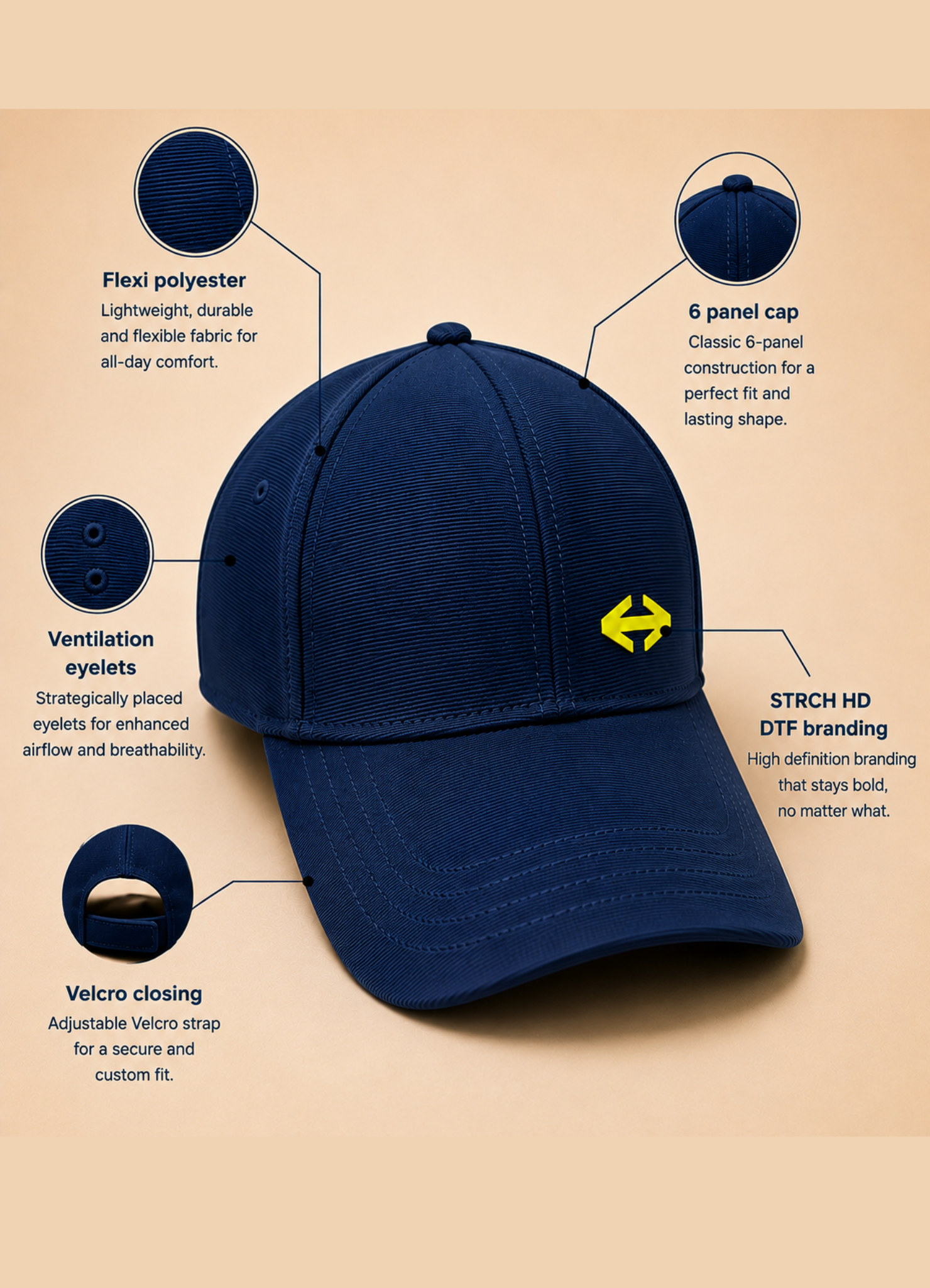 STRCH Velocity Cap - Navy