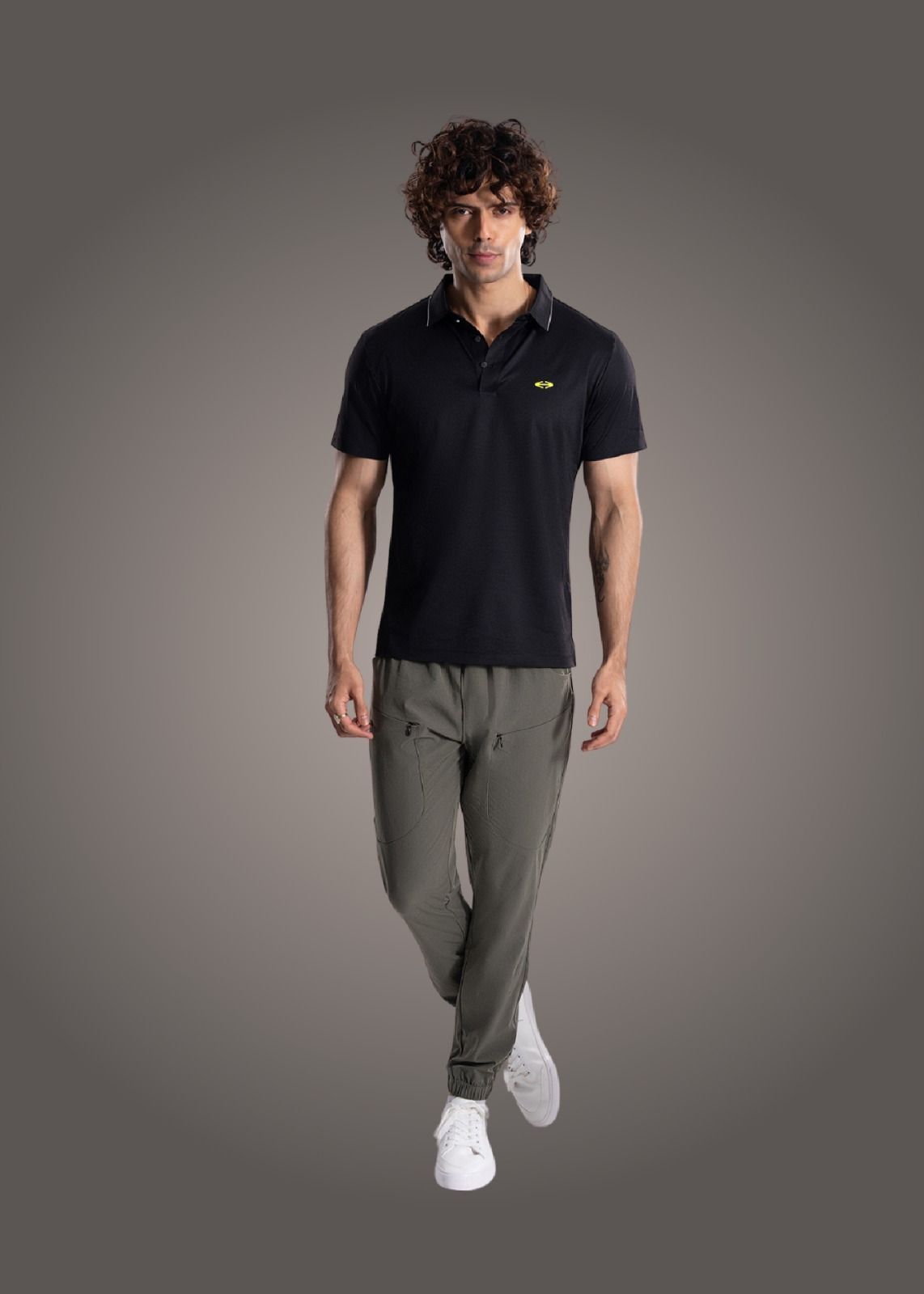 Men Running Joggers Dark Olive - 5