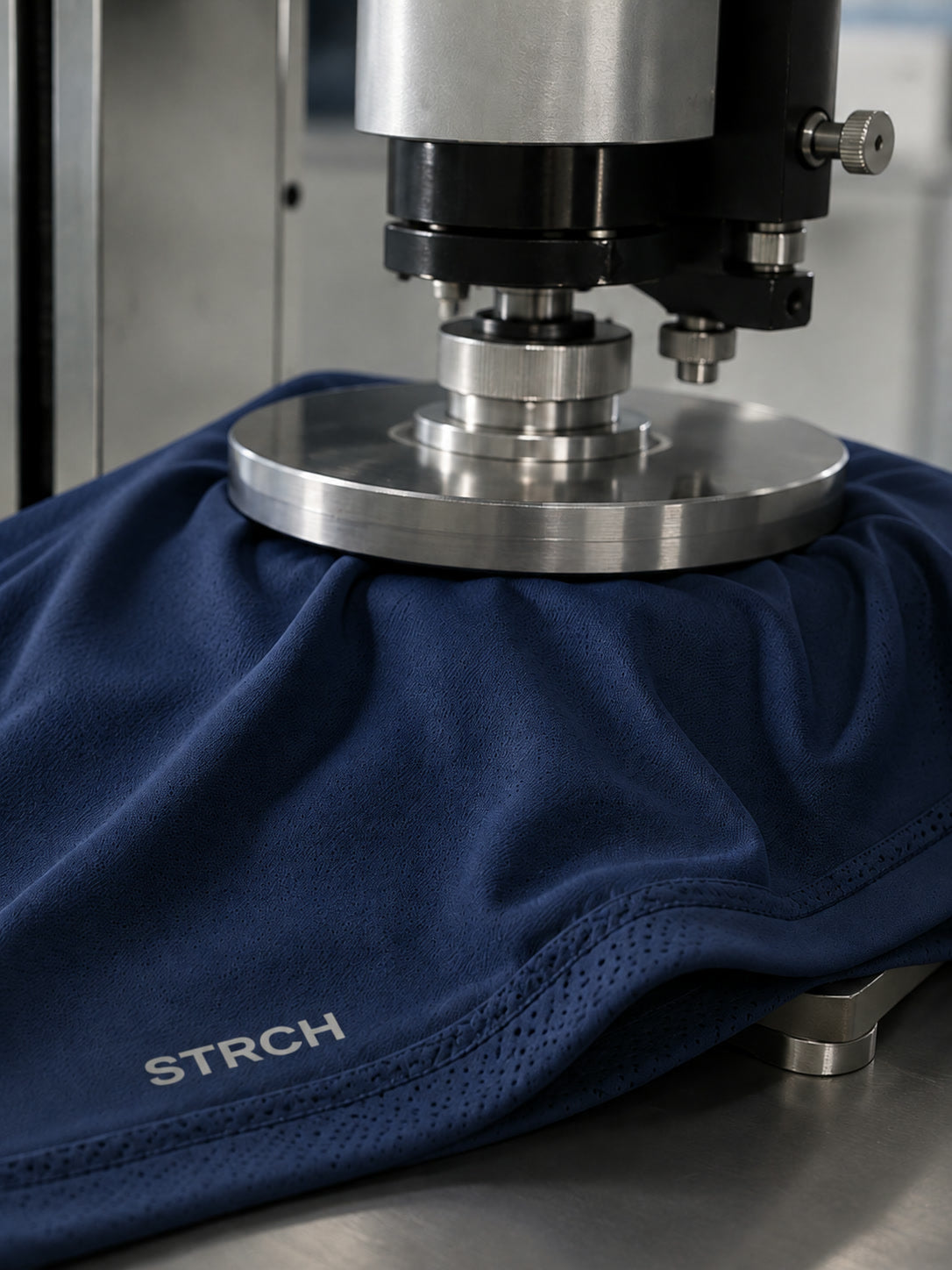 STRCH fabric under a lab compression test