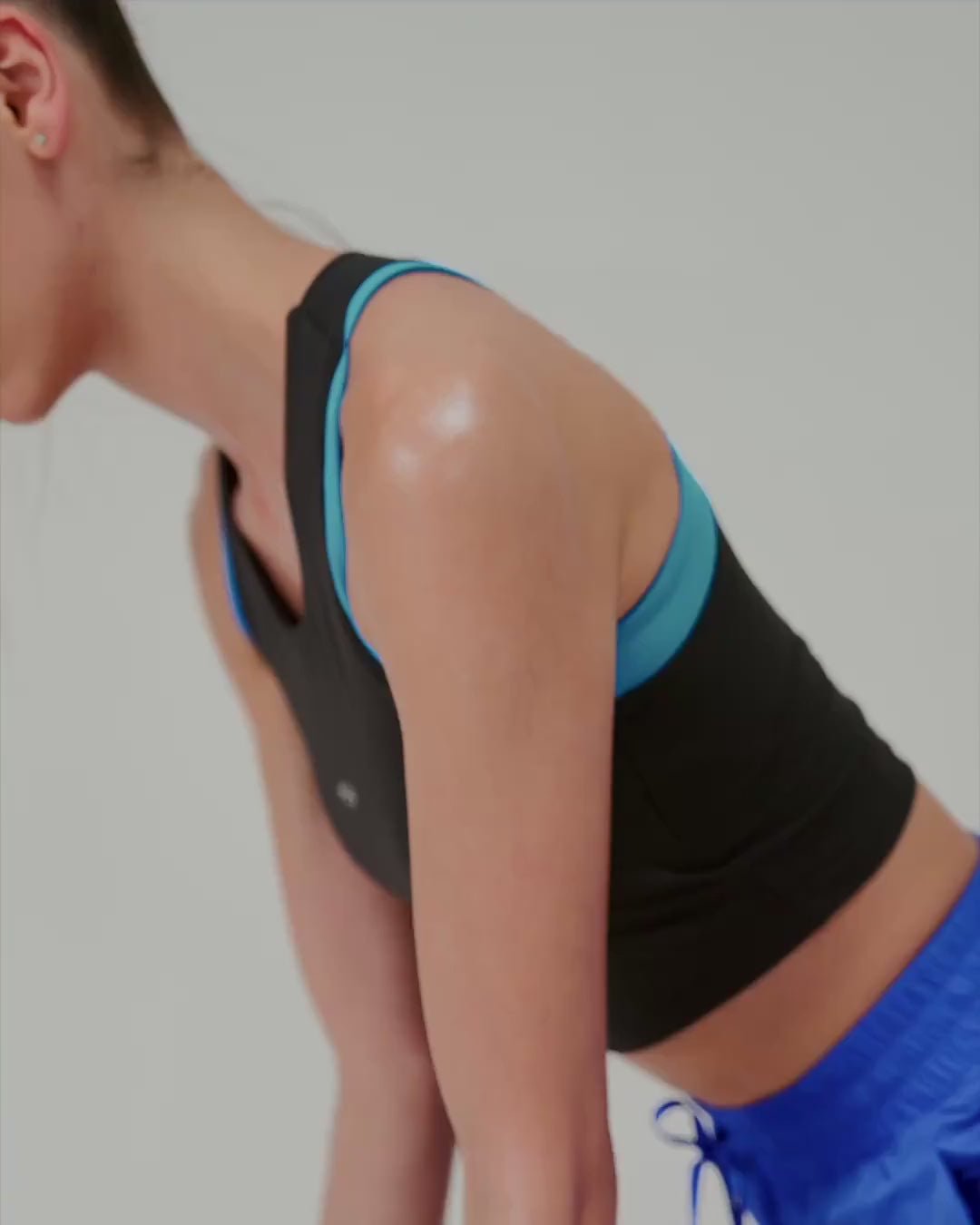 Power Training Sports Bra - Jet Black video