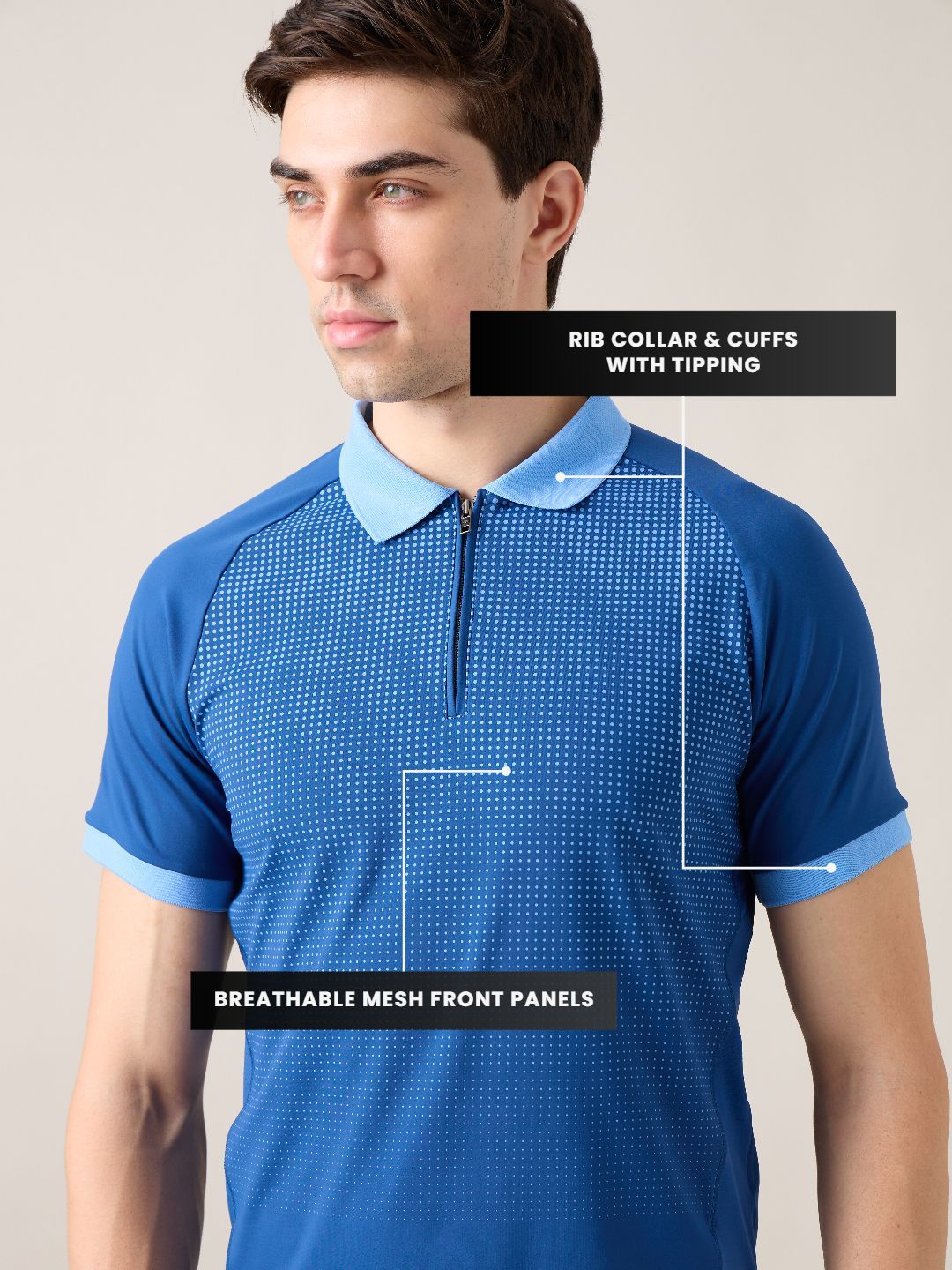 Men Motion Flex Polo - Navy