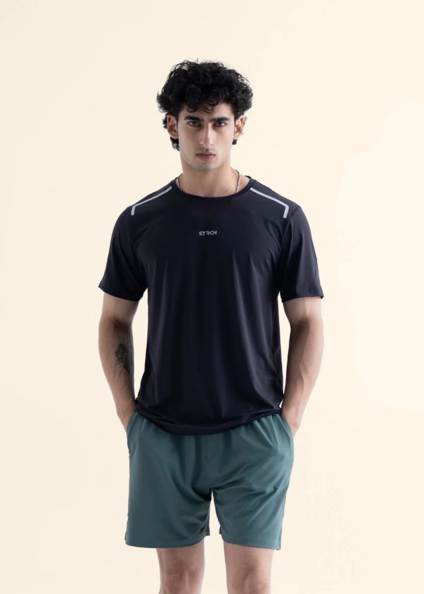 Men Running T Shirt - Iron Grey