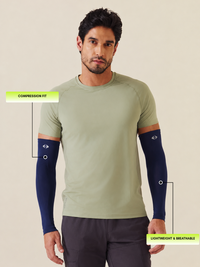 STRCH Arm Sleeves Protection - Navy