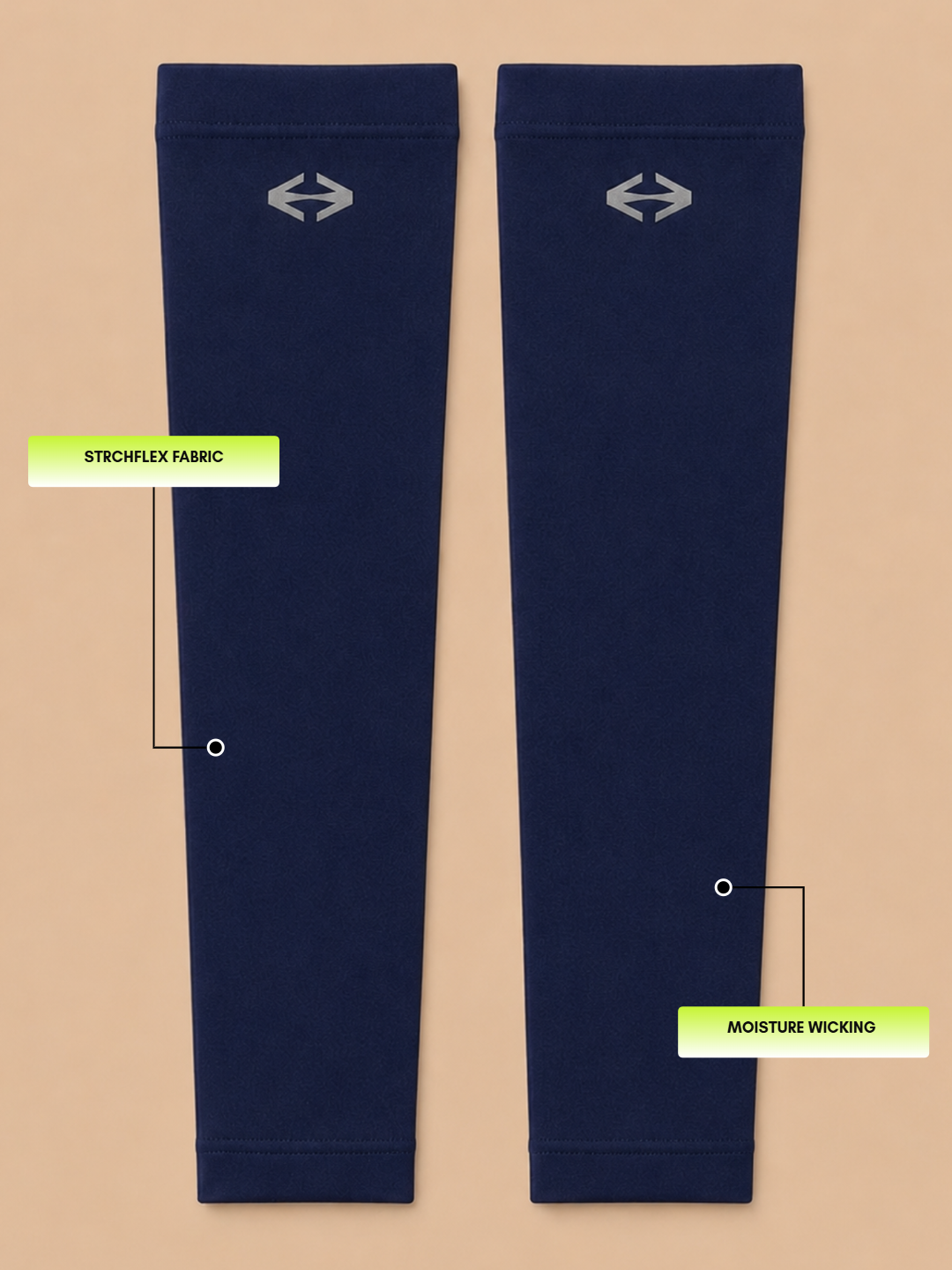 STRCH Arm Sleeves Protection - Navy