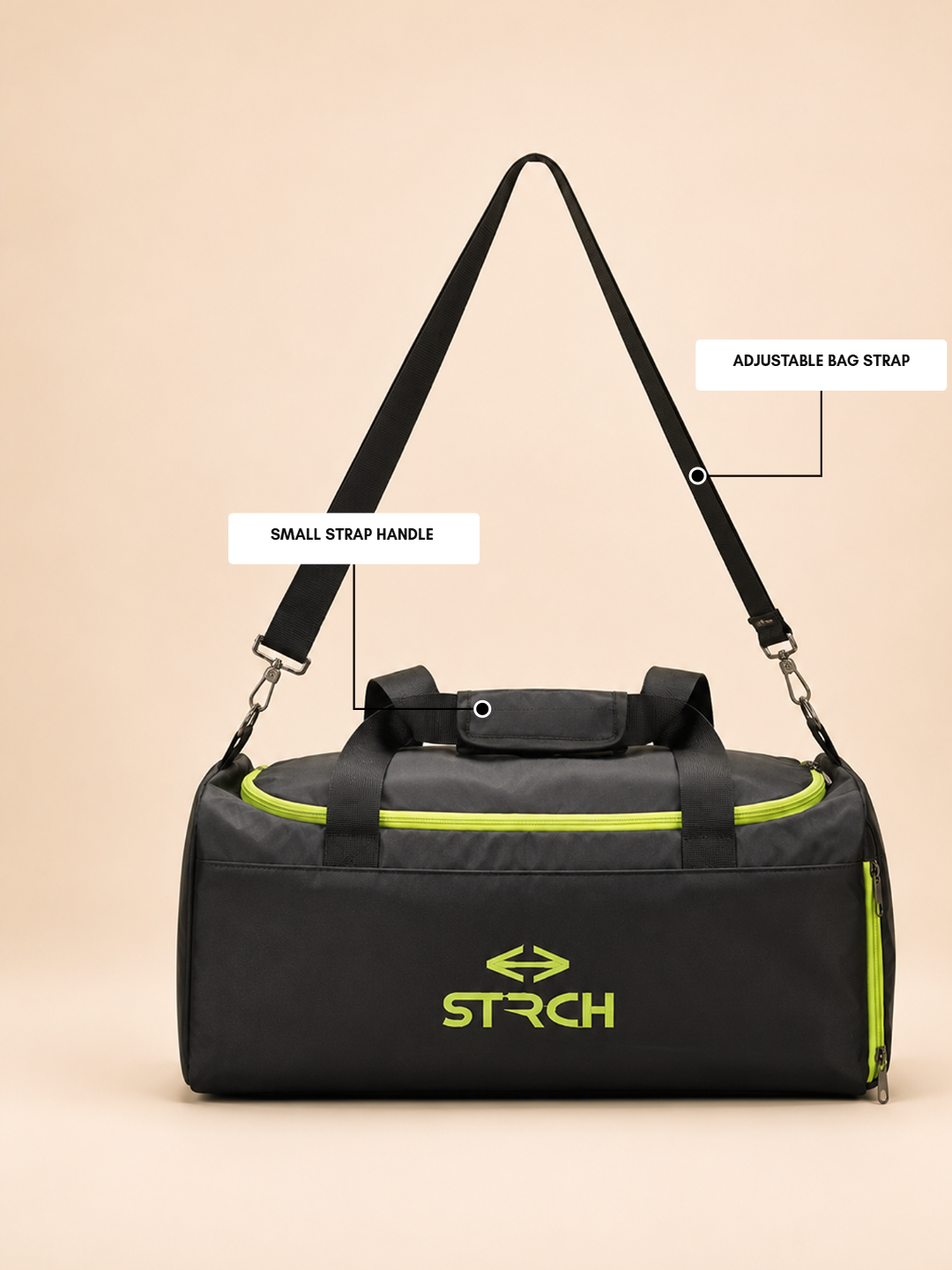 STRCH Surge Duffel - Black