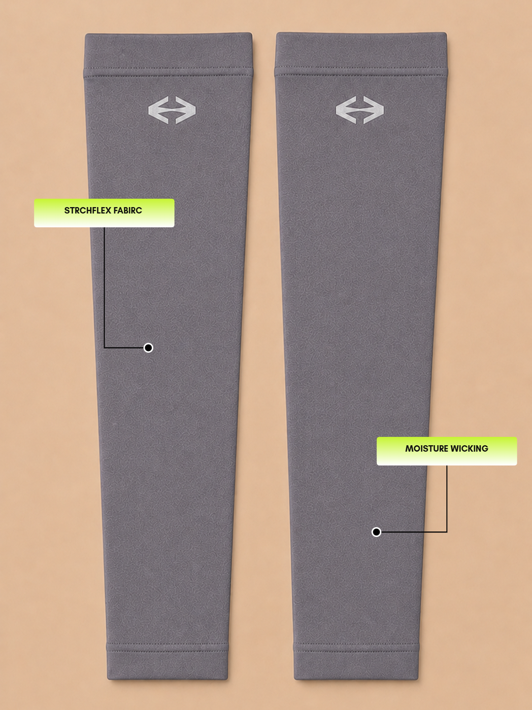 STRCH Arm Sleeves Protection - Grey