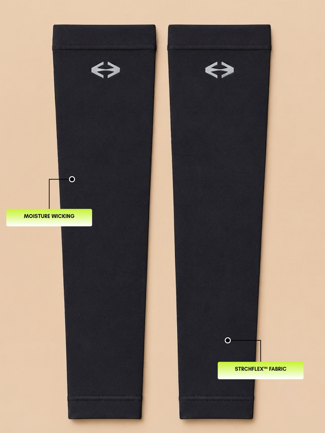 STRCH Arm Sleeves Protection - Black