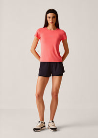 High Performance Strappy Back Tee - Georgia Peach - 7